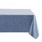 Threadmade Home Monterey Linen Texture Vinyl Indoor/Outdoor Tablecloth, Blue - 52"W x 52"L Square